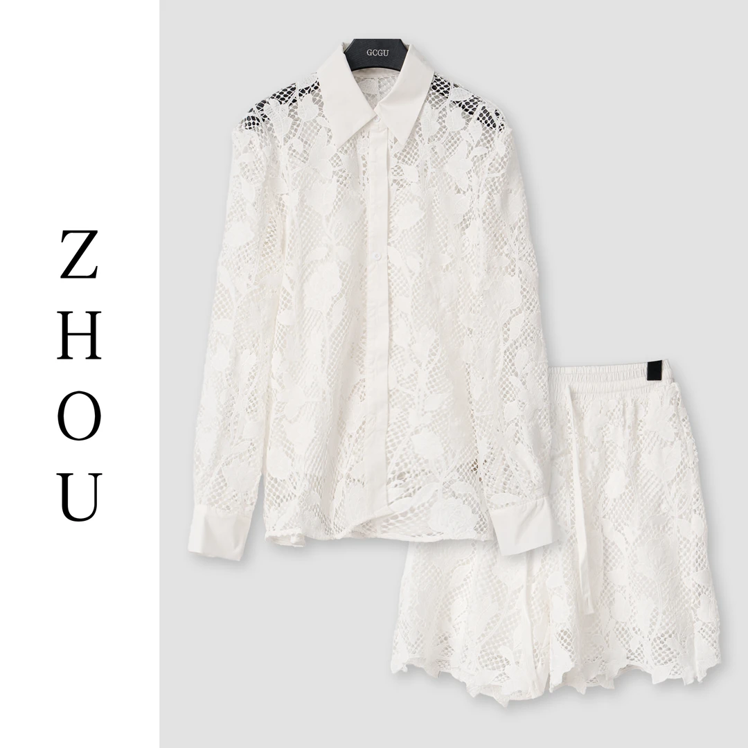 （周哥甄选）白色时尚套装-23198