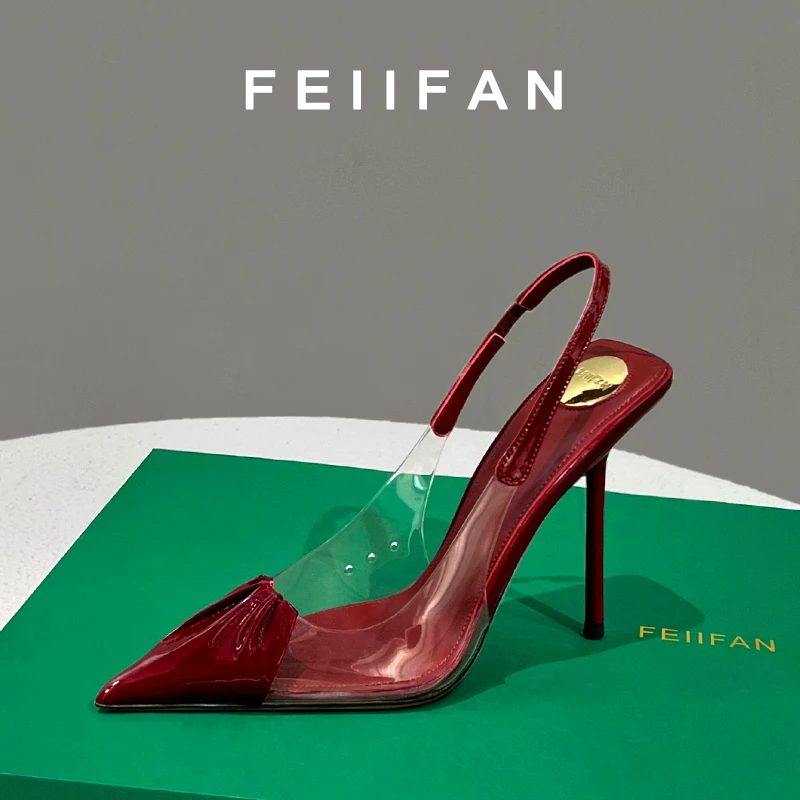 【现货】红色高跟鞋2025春秋新款细跟高级感轻奢气质百搭单鞋女2629