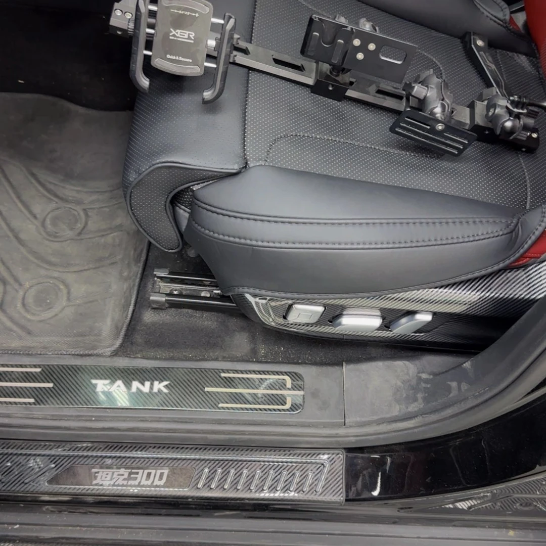 四件外置门槛条+侧踏板装饰条一对 碳钎