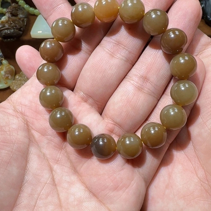 和田玉未镶嵌手链