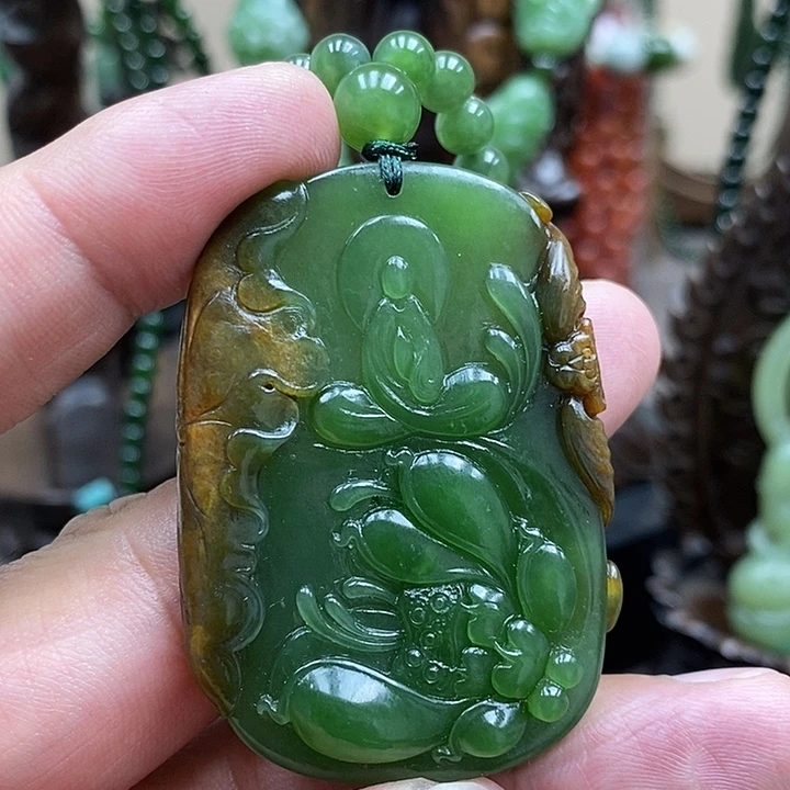 风***@和田玉（碧玉）未镶嵌颈饰