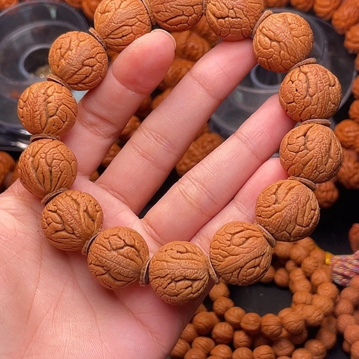 手串桃核精品金丝龙珠2.0