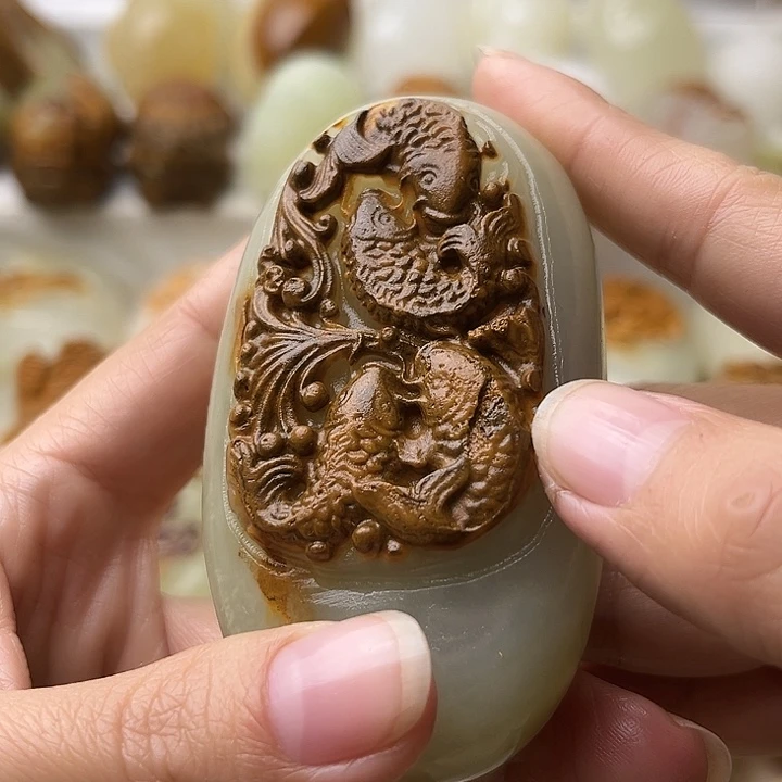 石材古青石不退换鱼