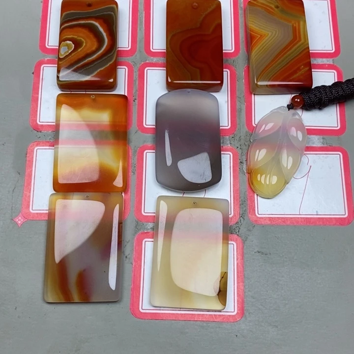 玛瑙/玉髓颈饰未镶嵌沉***熊