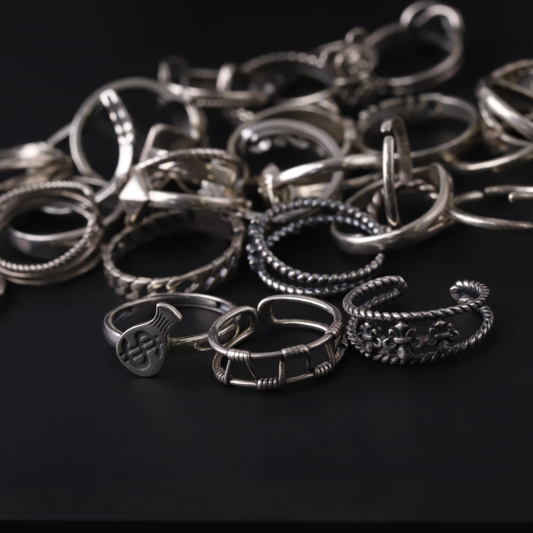 925银银制品 S9013（11-12号）银戒指银饰品(一物一图多样发其一)