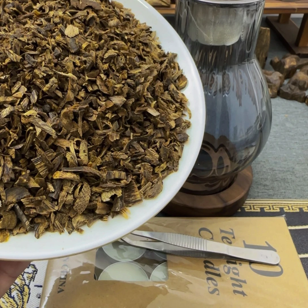 沉香沉香碎屑白棋高端树丁熏香老料100克送蜡烛炉3件套