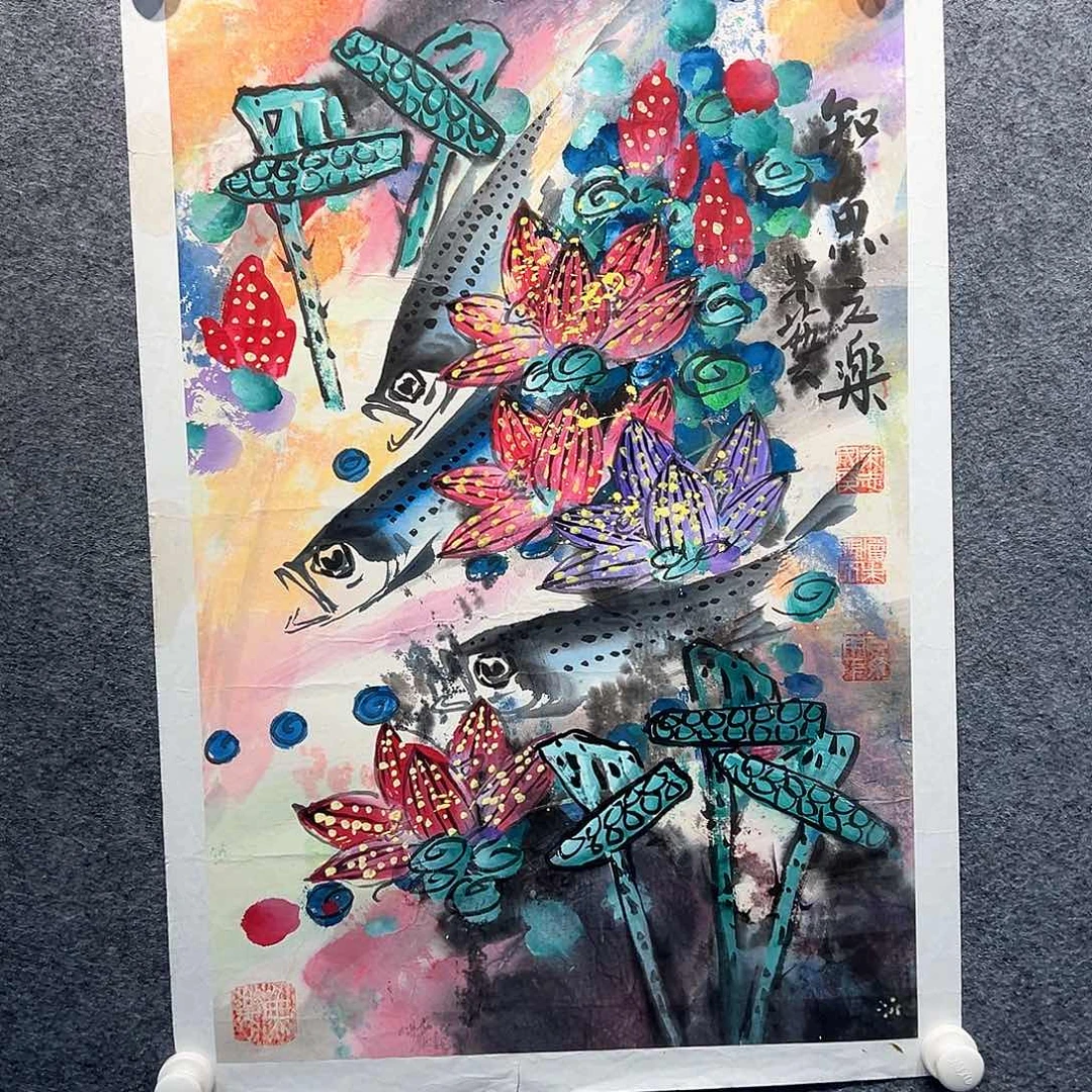 国画纯手绘系列画心