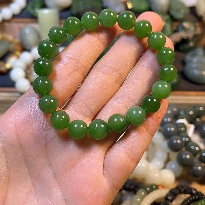 手串未镶嵌和田玉（碧玉）
