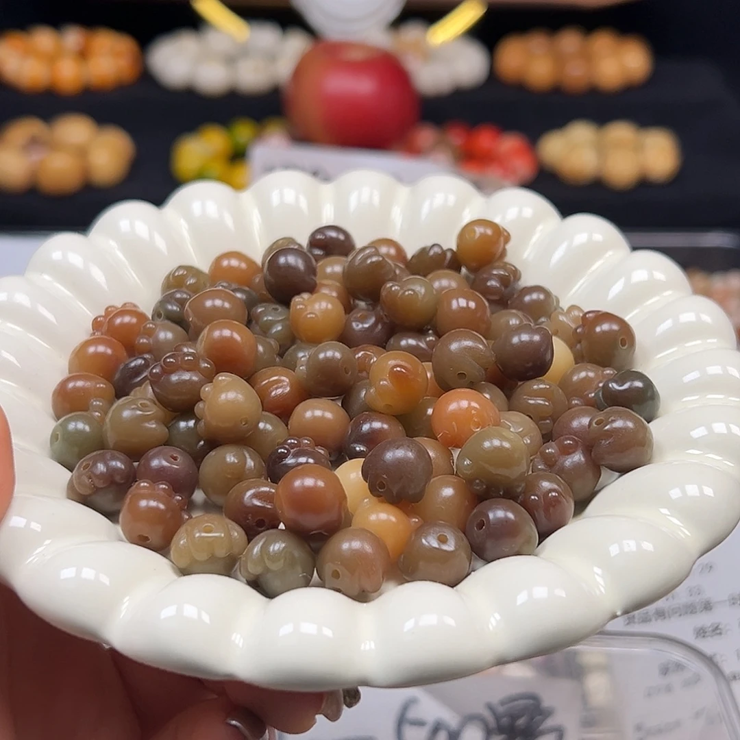 菩提根/象牙果手串敦煌猫爪40颗