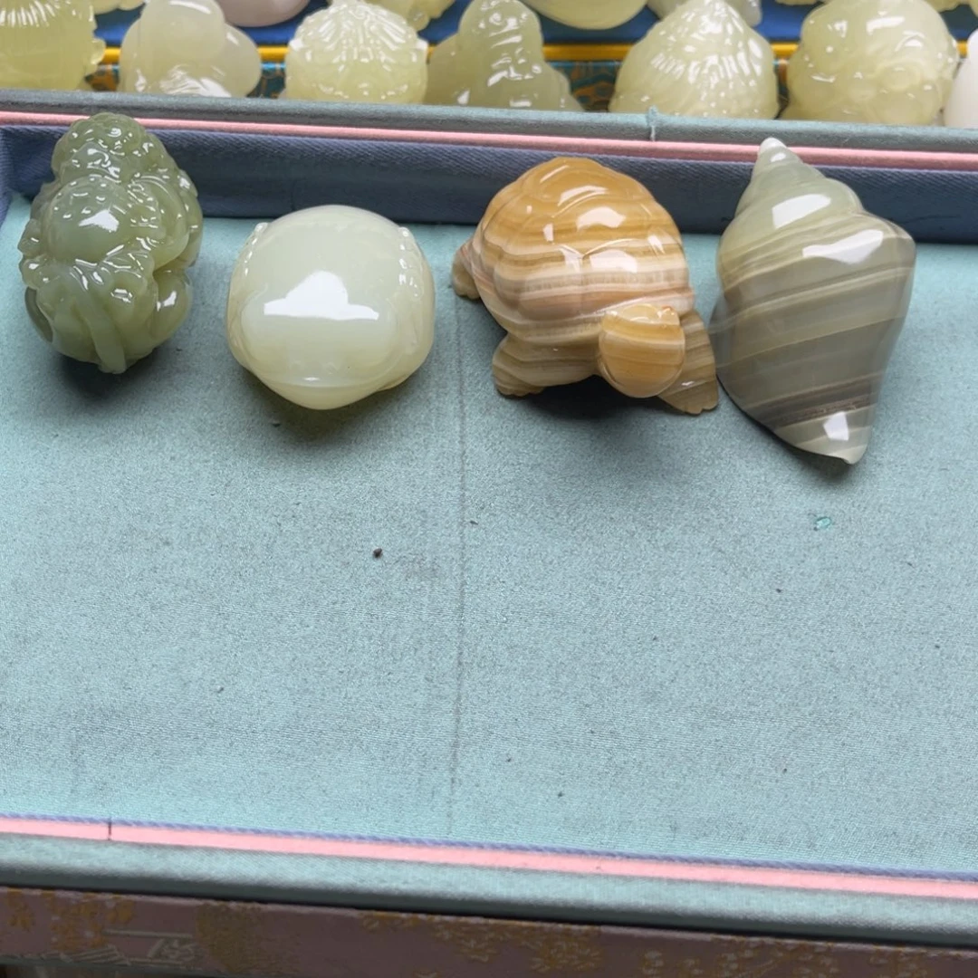 蔂***つ天然雕刻桌面小摆件