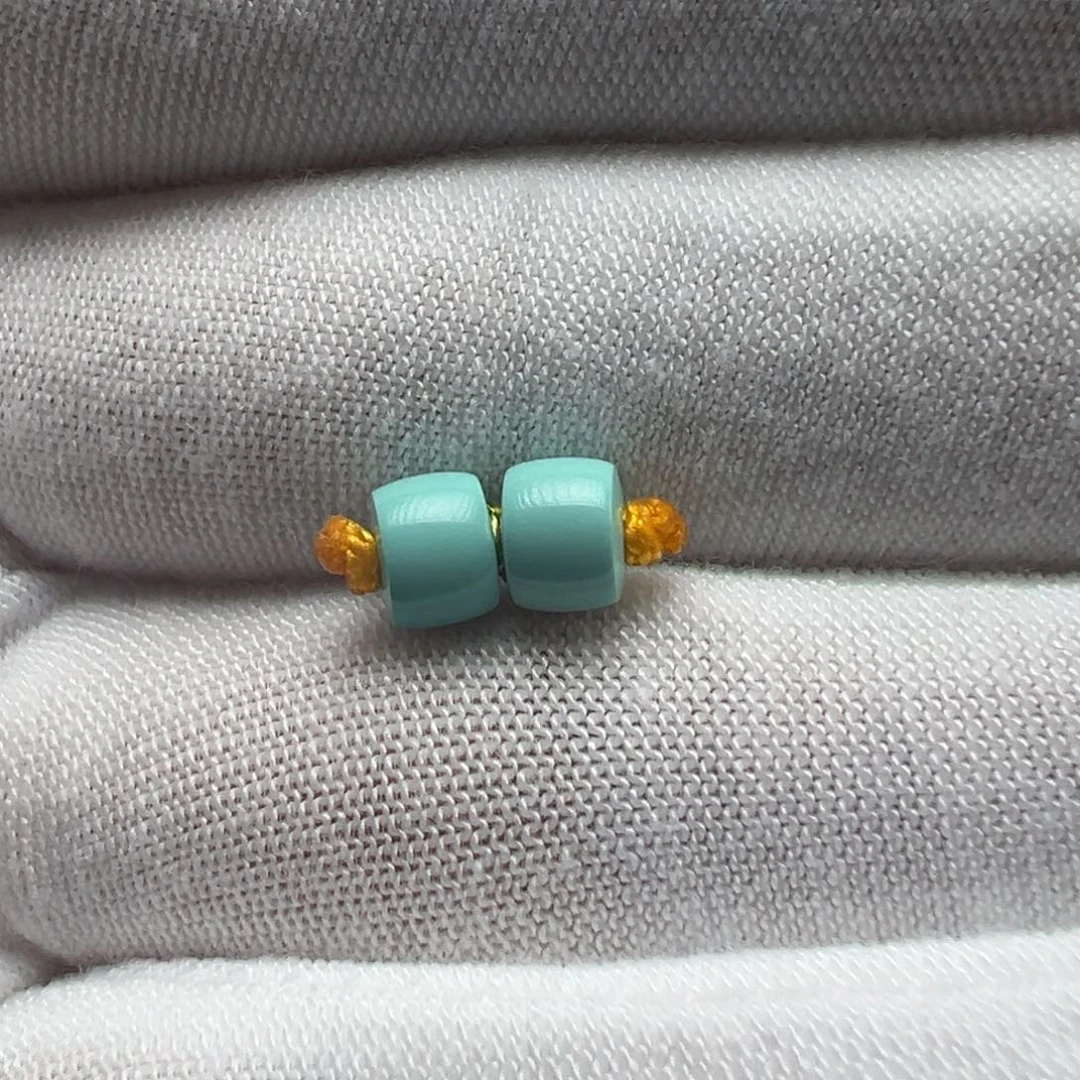 绿松石未镶嵌配饰5.2*4