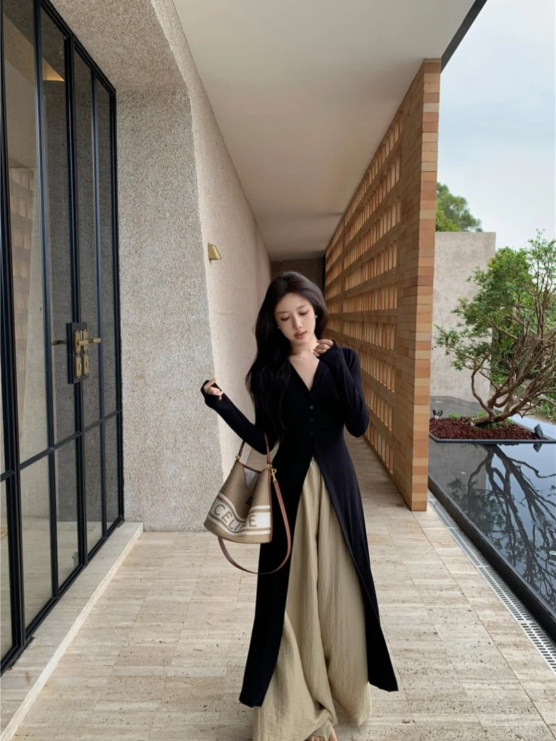 【宝藏】大码女装2025春装新款胖妹妹胖mm高腰阔腿裤时尚两件套装