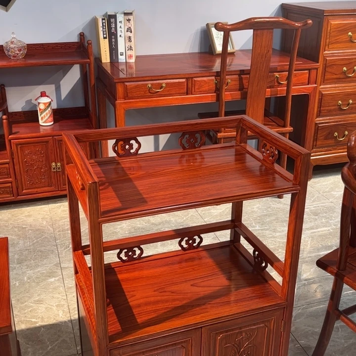 案台黑酸枝木类茶水柜