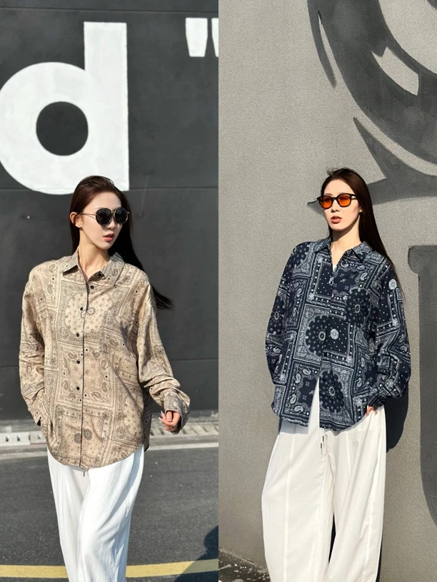 ANNENONO上衣｜『鑫鑫专属』同款多色复古廓形慵懒感长袖衬衫203