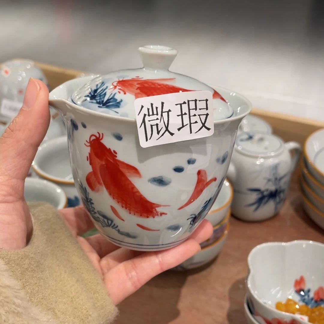 有瑕釉下彩纯手绘