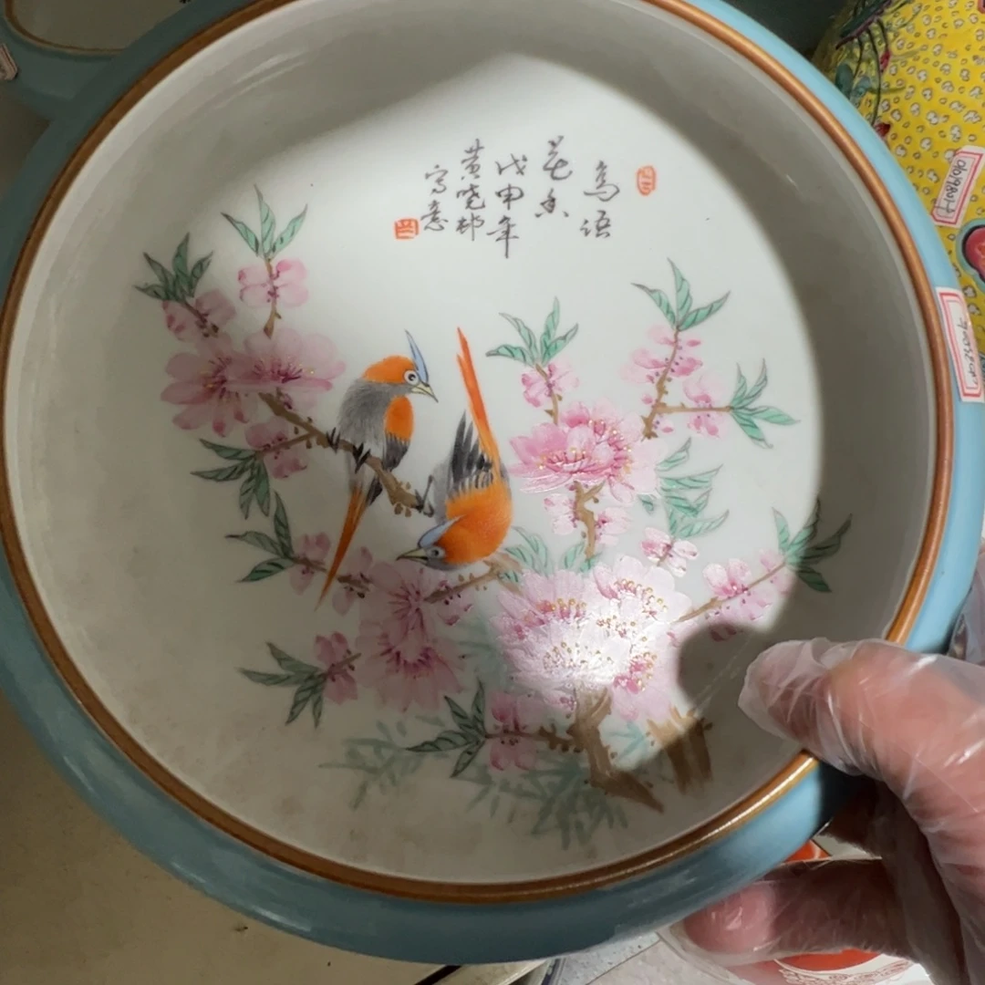 景德镇陶瓷工艺品摆件铜