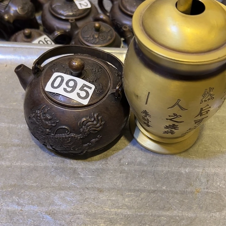 国***材黄铜摆件，文房摆件