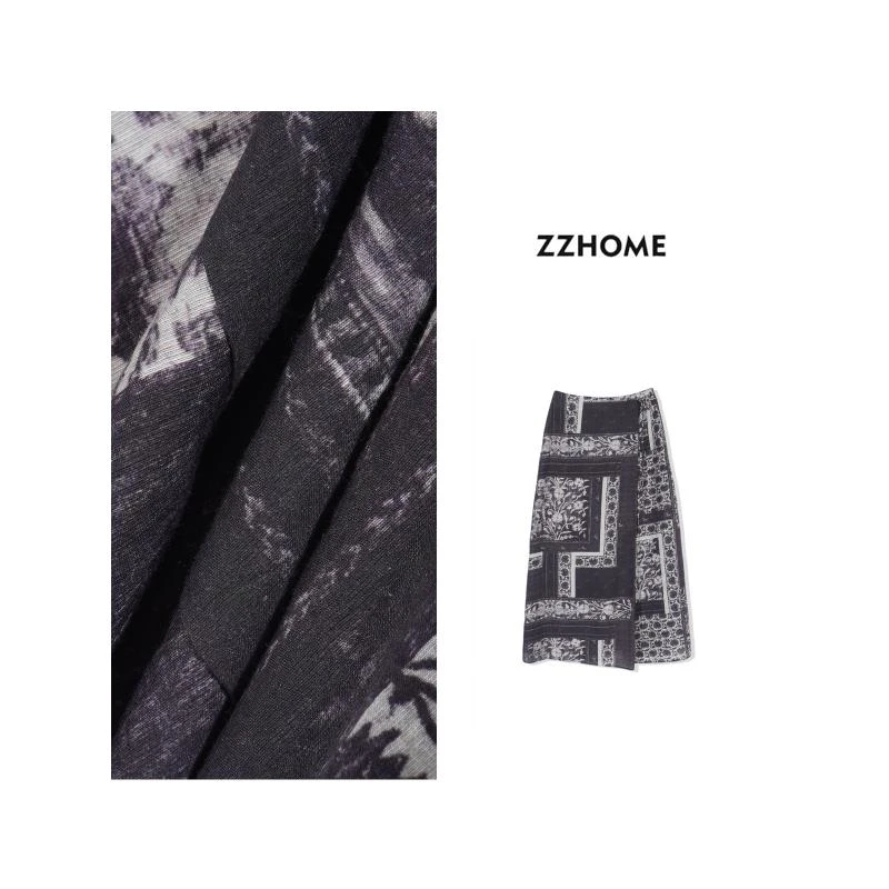 ZOZO HOME ｜反定义优雅灰紫延展随身脚踝半裙q170913p