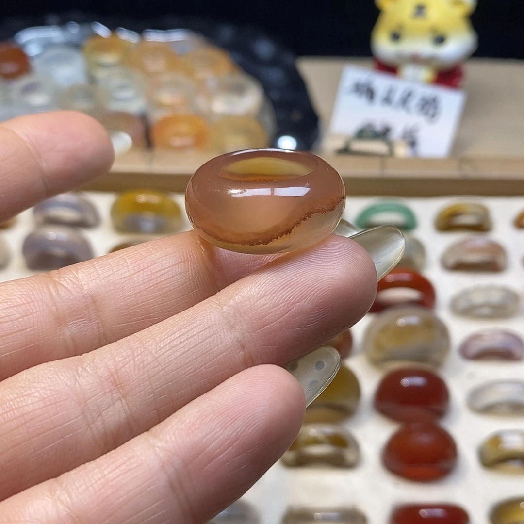 玛瑙/玉髓未镶嵌戒指A03港12不退换