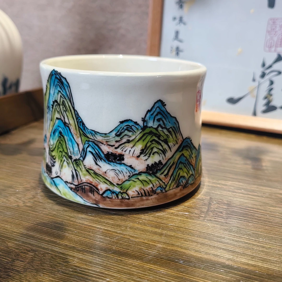 手绘陶瓷咖啡杯水杯马克杯