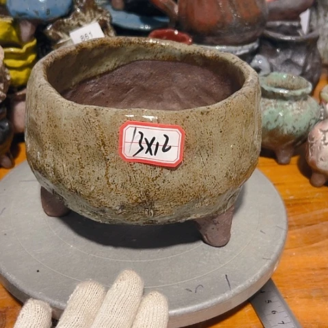 粗陶花盆手工花盆制作