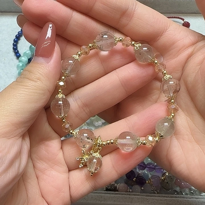 水晶未镶嵌手串天然