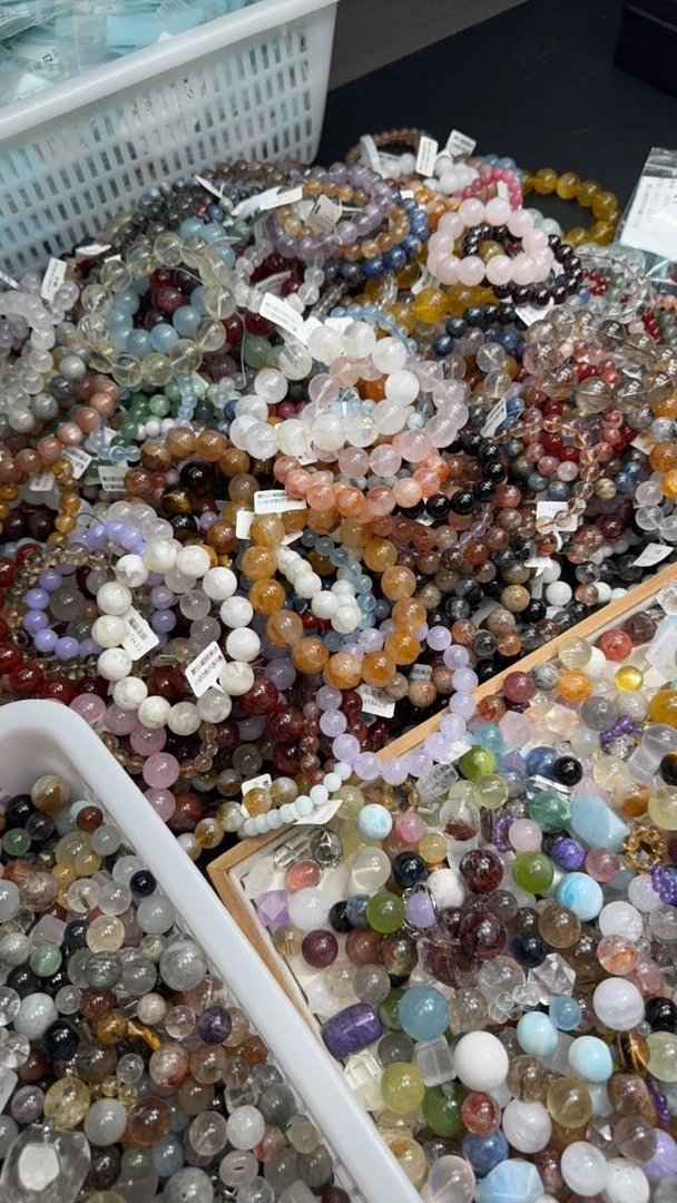 白水晶极光超 七极光手链樱花南红玛瑙蓝月光石榴石海蓝宝紫黄