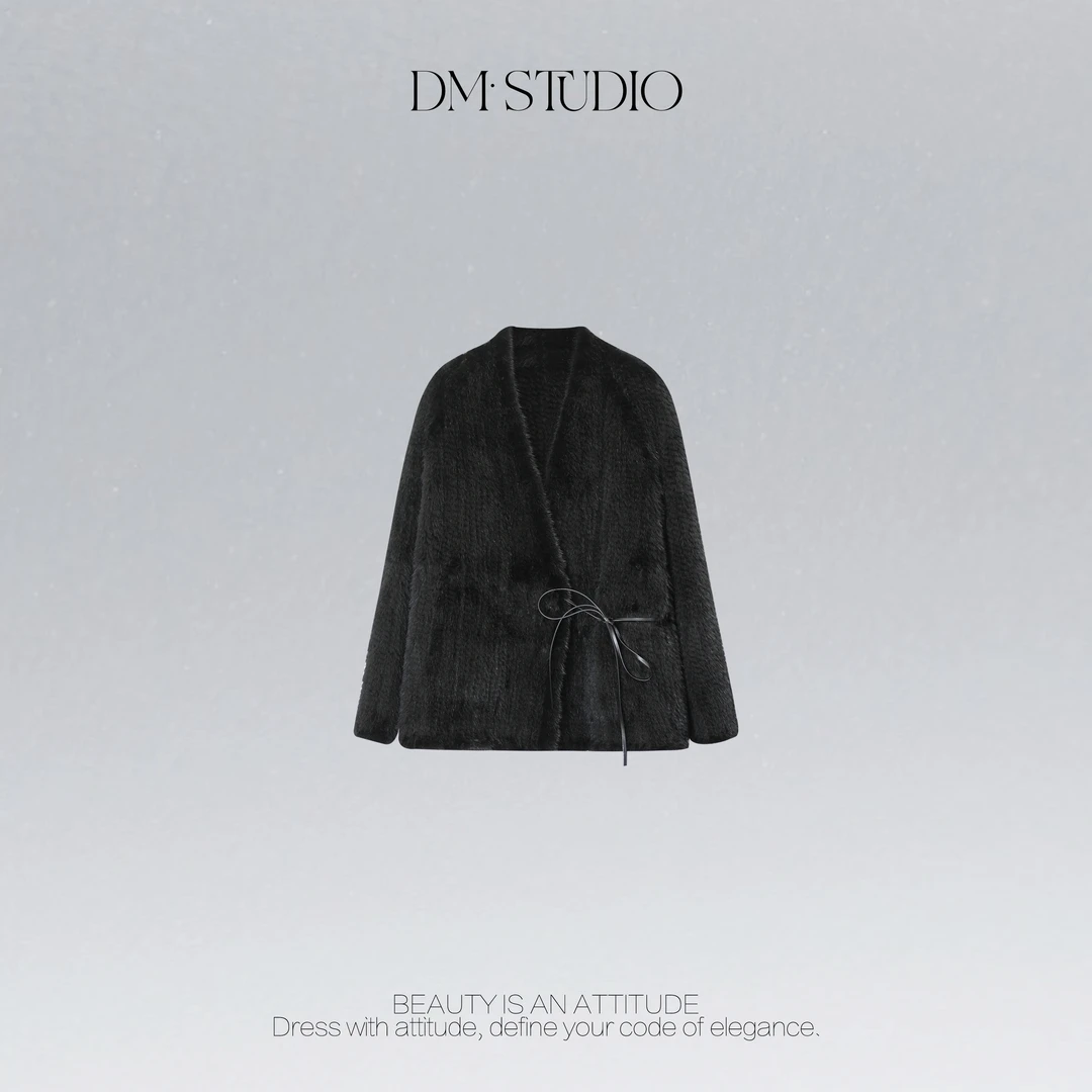 DEDM•STUDIO/静奢小众高级重工厚款保暖水貂外套2511PC/S25-YSLD