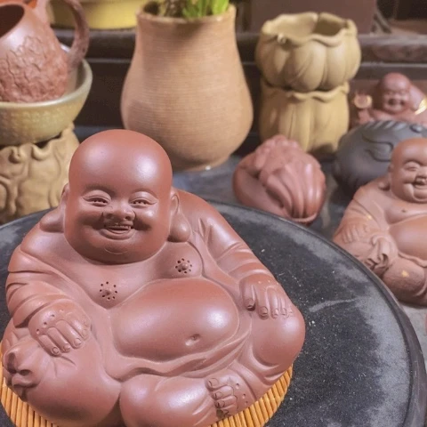 紫砂茶宠一团和气