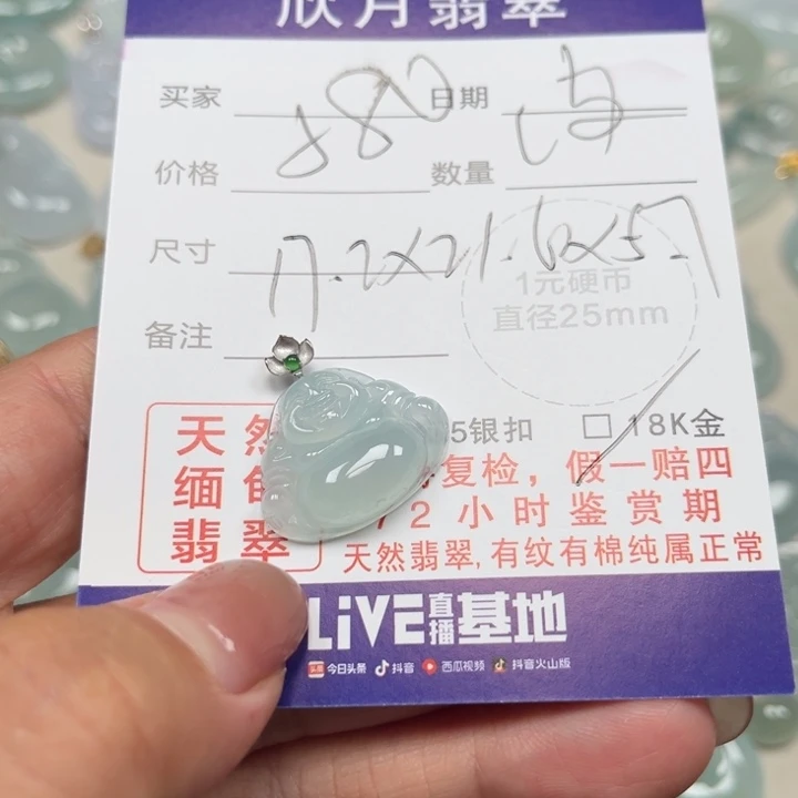 翡翠未镶嵌颈饰天然