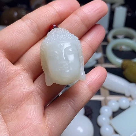 和田玉未镶嵌吊坠(不含链)吉*歌