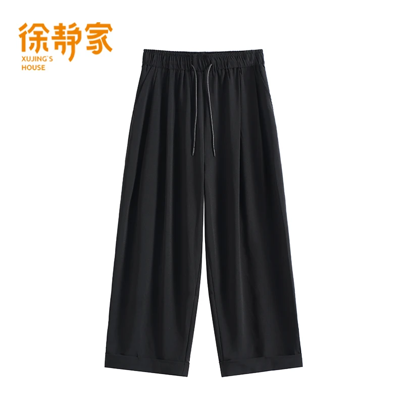 卡码拍小女夏季薄款洋气高腰垂感宽松休闲纯欲慵懒风女装6600006