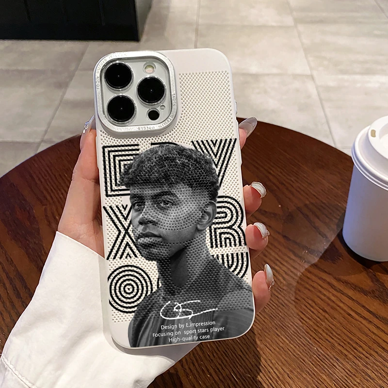 磁吸亚马尔散热手机壳16promax苹果15plus硬壳iphone14个性13巴萨