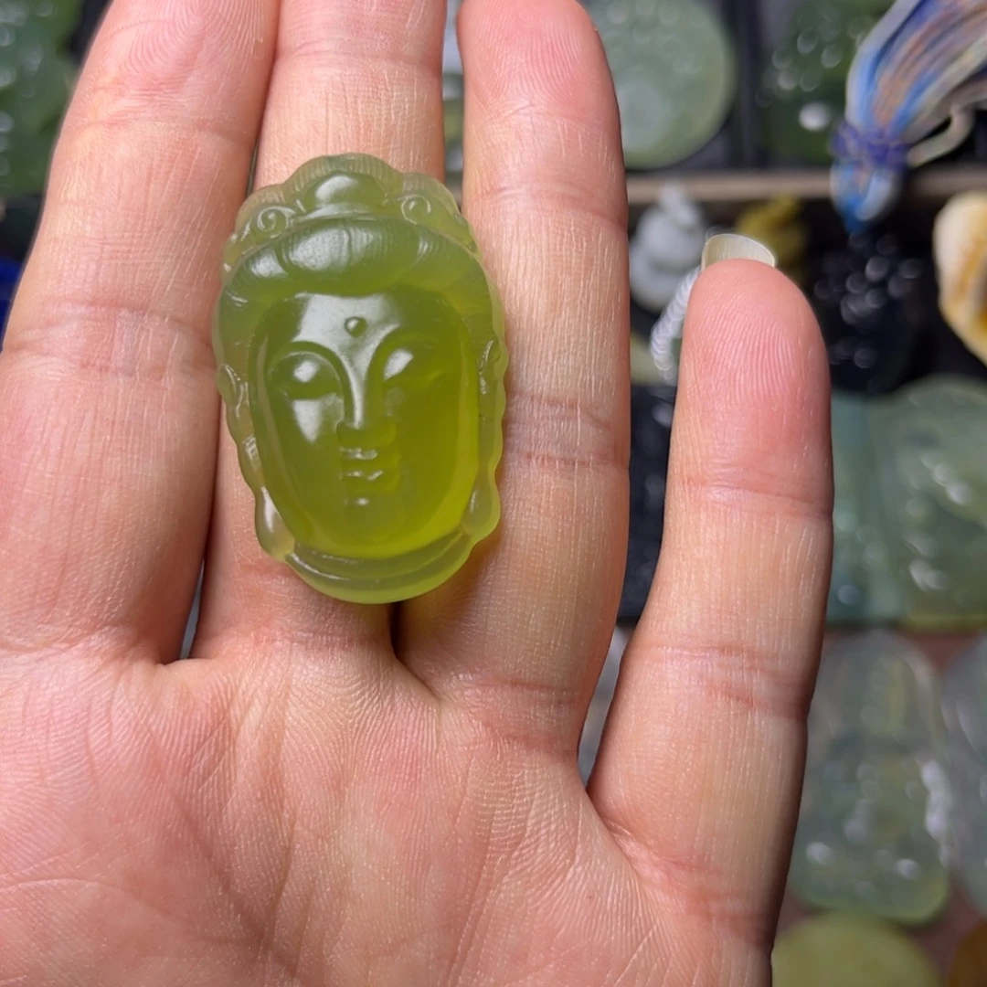 蛇纹石玉未镶嵌吊坠(不含链)