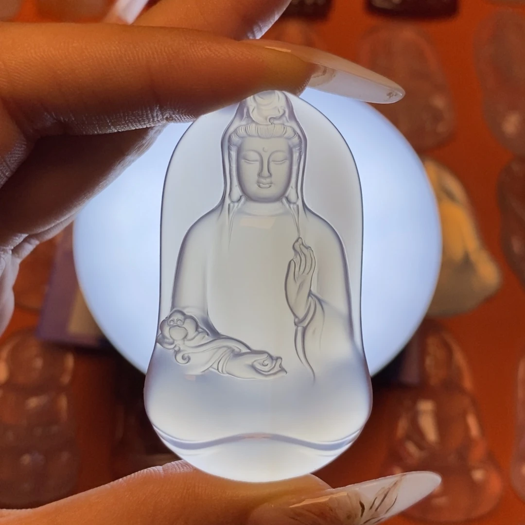 玛瑙/玉髓吊坠未镶嵌天**语