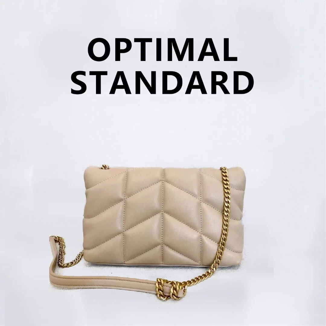 （冬季上新）菱格纹杏色TT013尺寸28-9-18cm真皮包DIY时尚