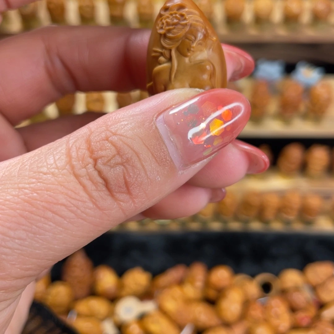 橄榄核手串/手链牡丹美女