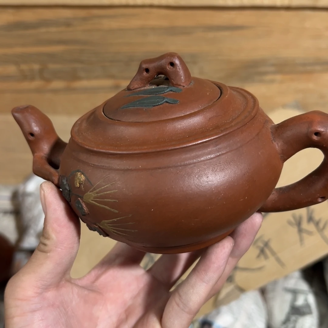 茶壶紫砂老厂紫砂壶一件！