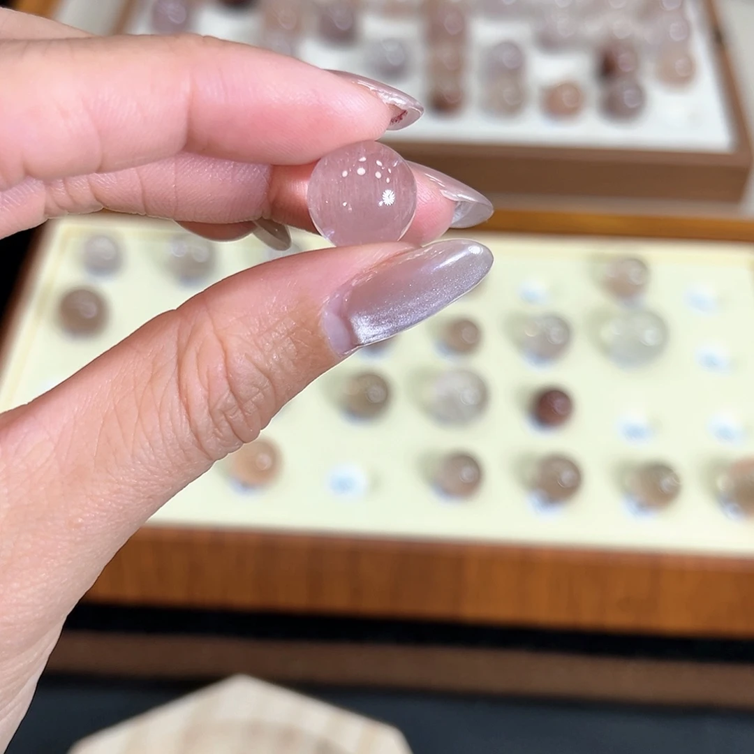 水晶手链未镶嵌素**?13.3m粉拉丝