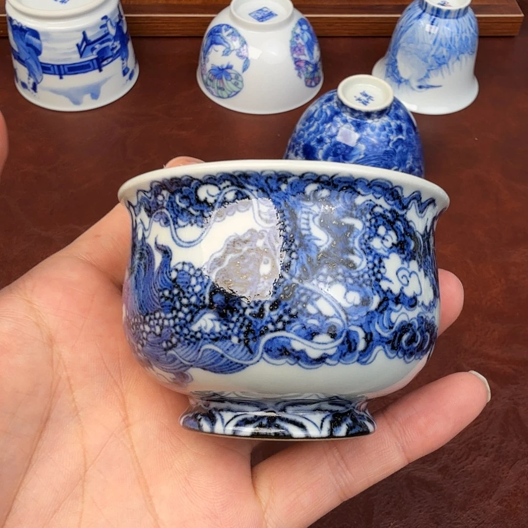 周***学现代景德镇全手工全手绘陶瓷