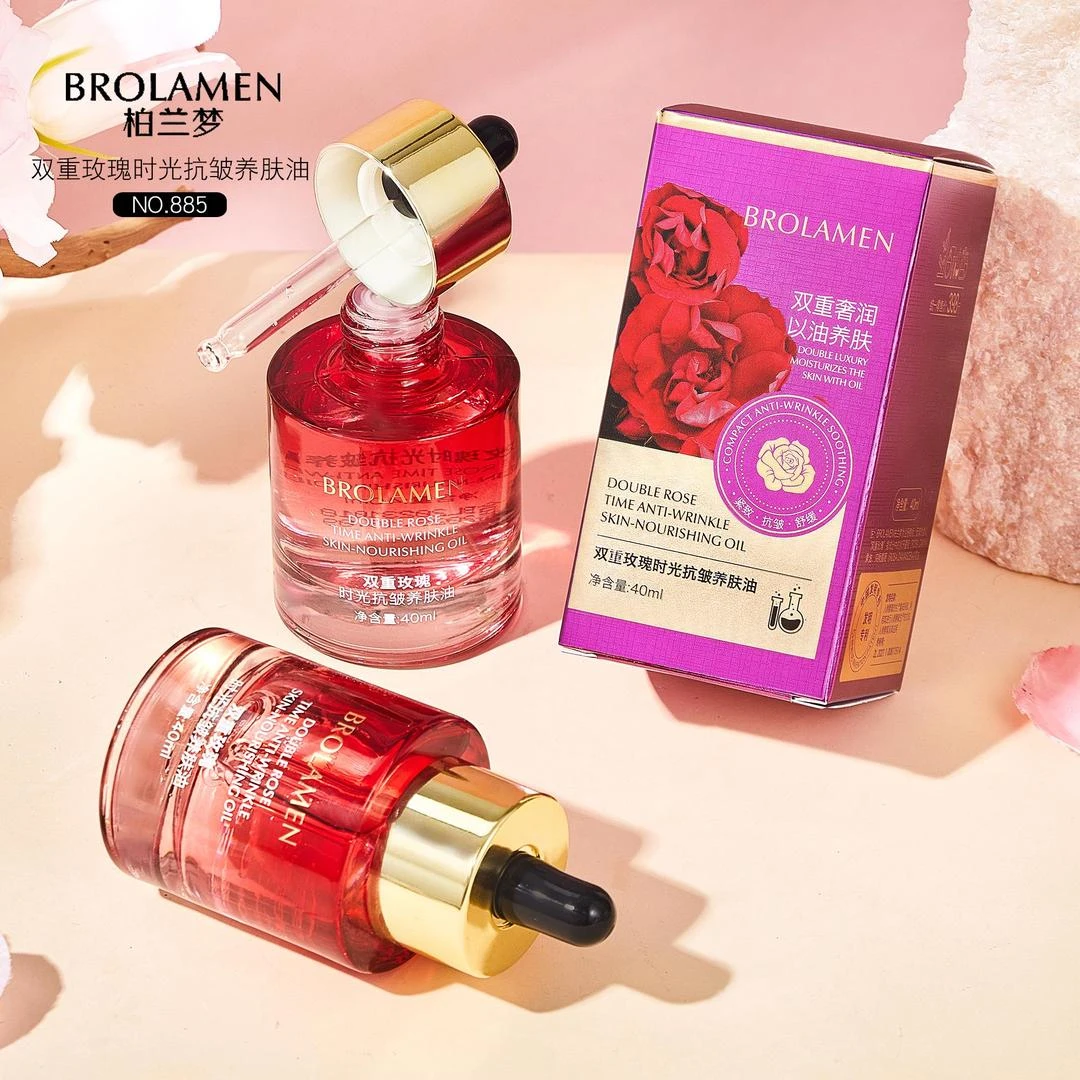 【官方正品】抗皱·紧致·舒缓.保湿柏兰梦双重玫瑰时光精华油