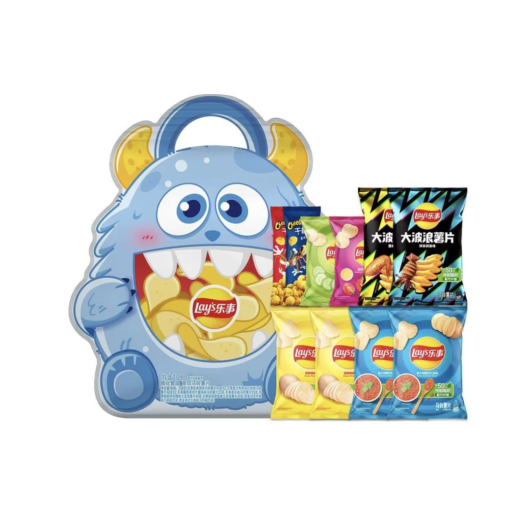 【内含10包】乐事薯片零食分享装336g休闲小吃零食分享大礼包