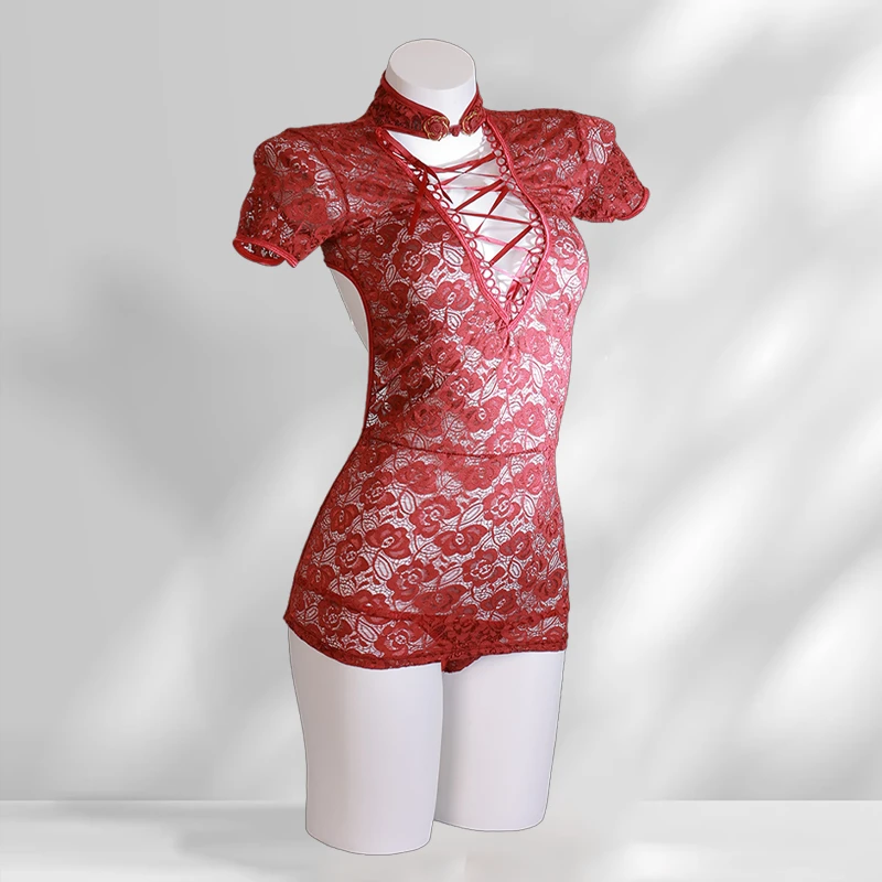 柠檬物语工厂直销8298收腰低胸显瘦黑性感纯欲风睡裙修身ins时尚o