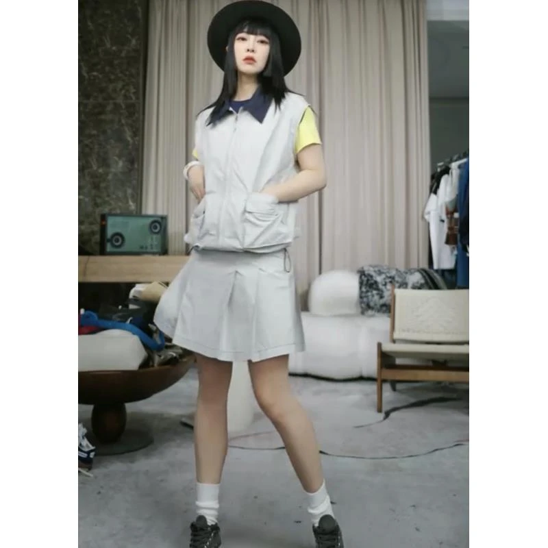 infobyfive2025口袋拉链开衫马夹马甲NF0504200