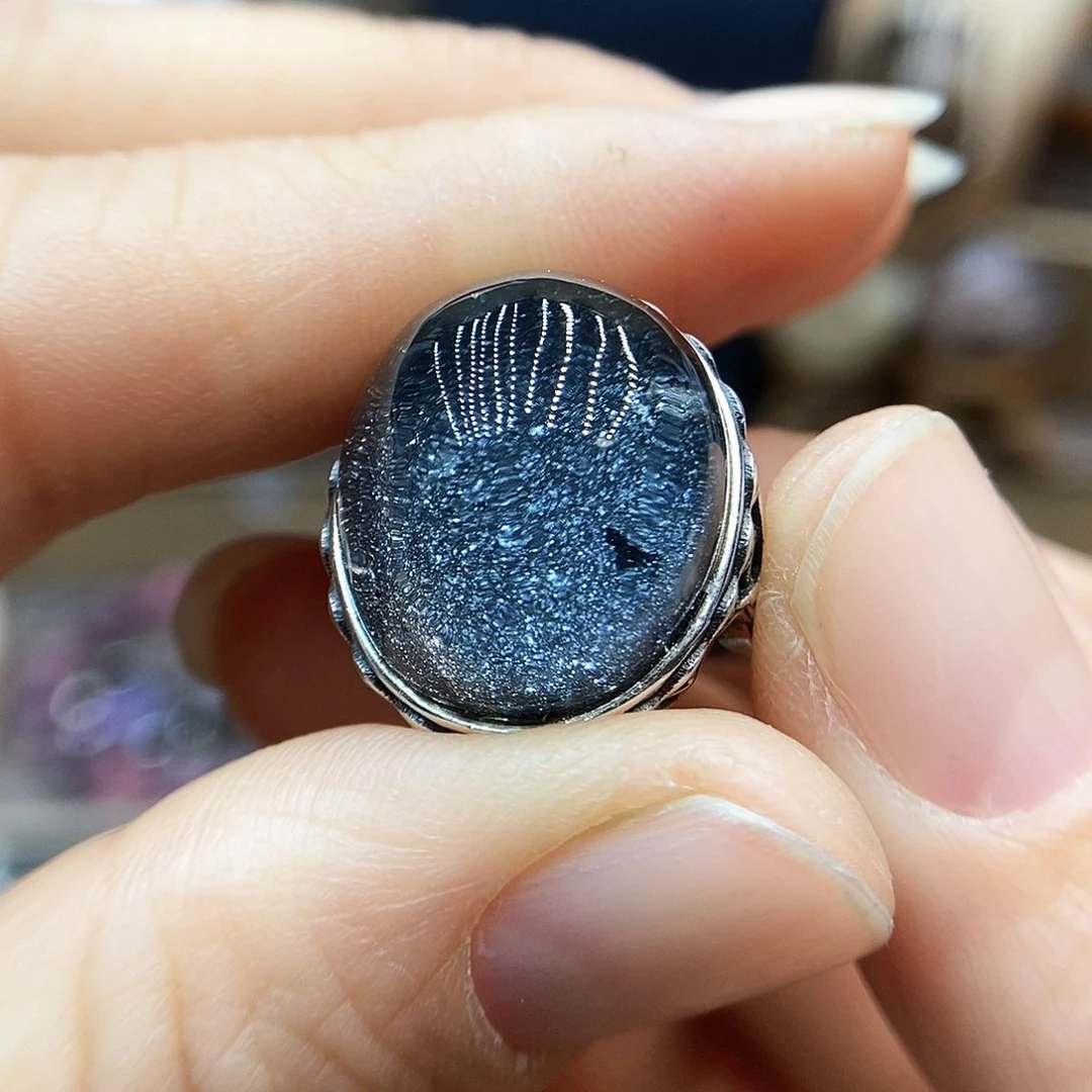 水晶戒指银S925镶嵌?****钱