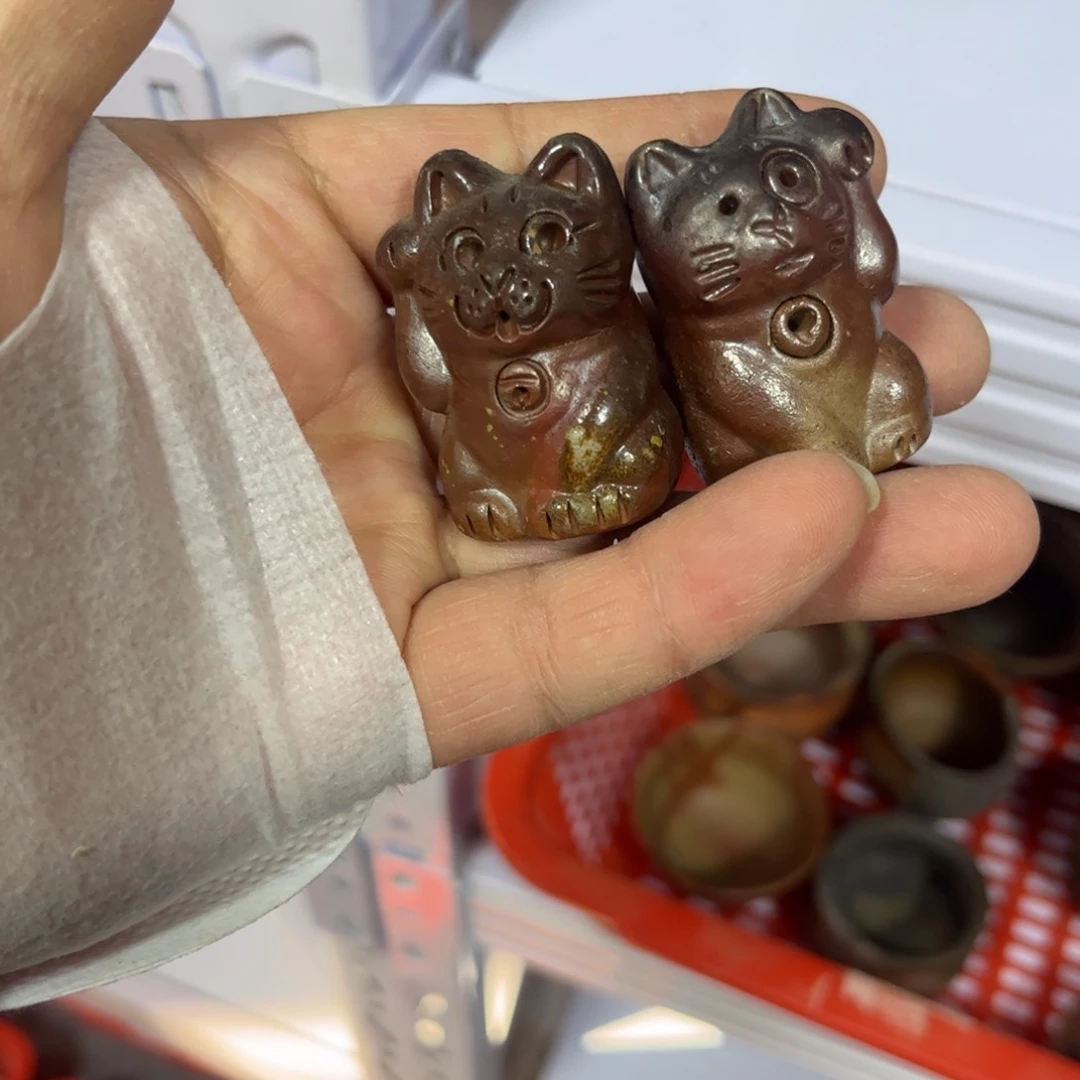 招手备前茶杯茶杯茶宠