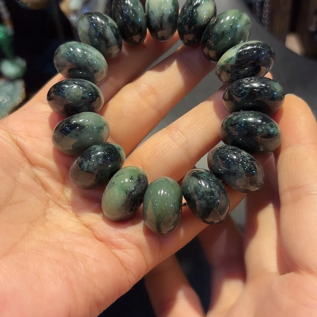 翡翠手链未镶嵌原创