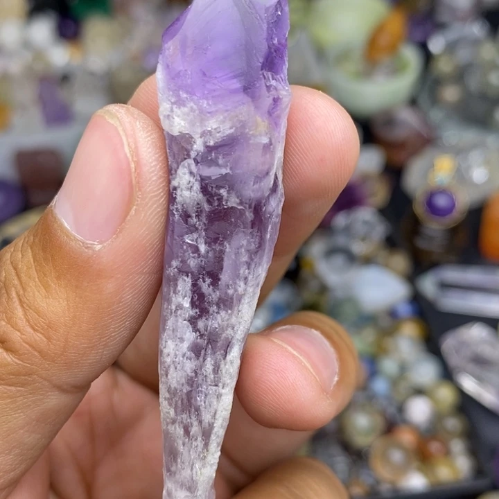 银S925镶嵌珠宝半成品紫晶