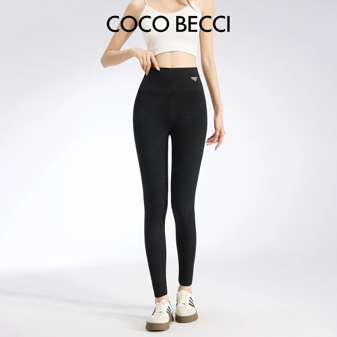 COCO BECCI【高腰打底裤】绵羊毛高腰弹力收腹提臀裤CFLJD199005
