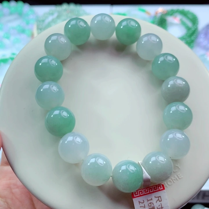 翡翠未镶嵌手链卡13.3